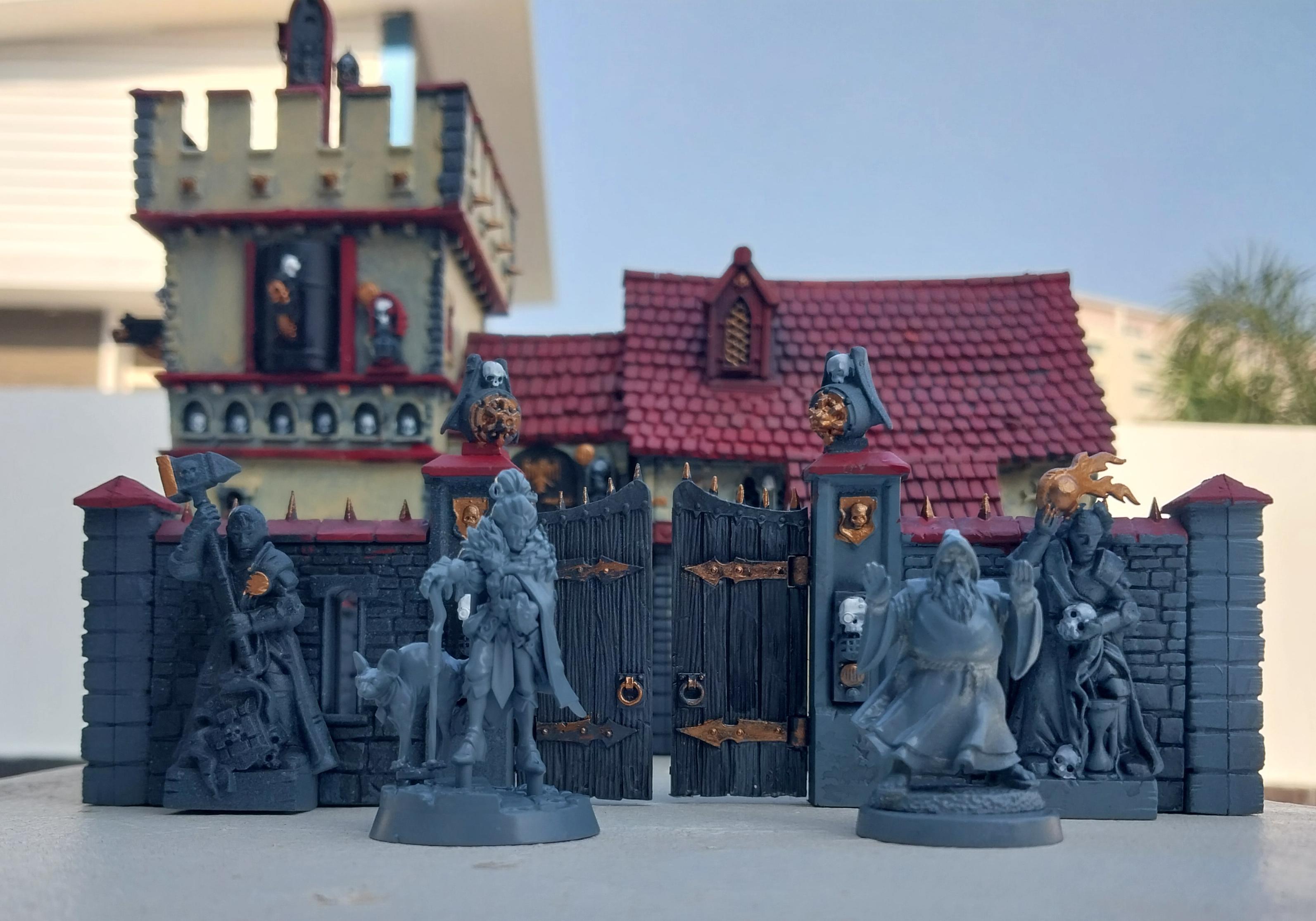 Décors Warhammer – Mur Et Clôture Fortified Manor – Pour Village Médiéval